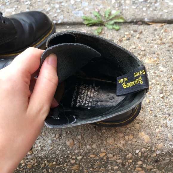 Dr. Martens Black Lace Up Combat Boots - Picture 15 of 16